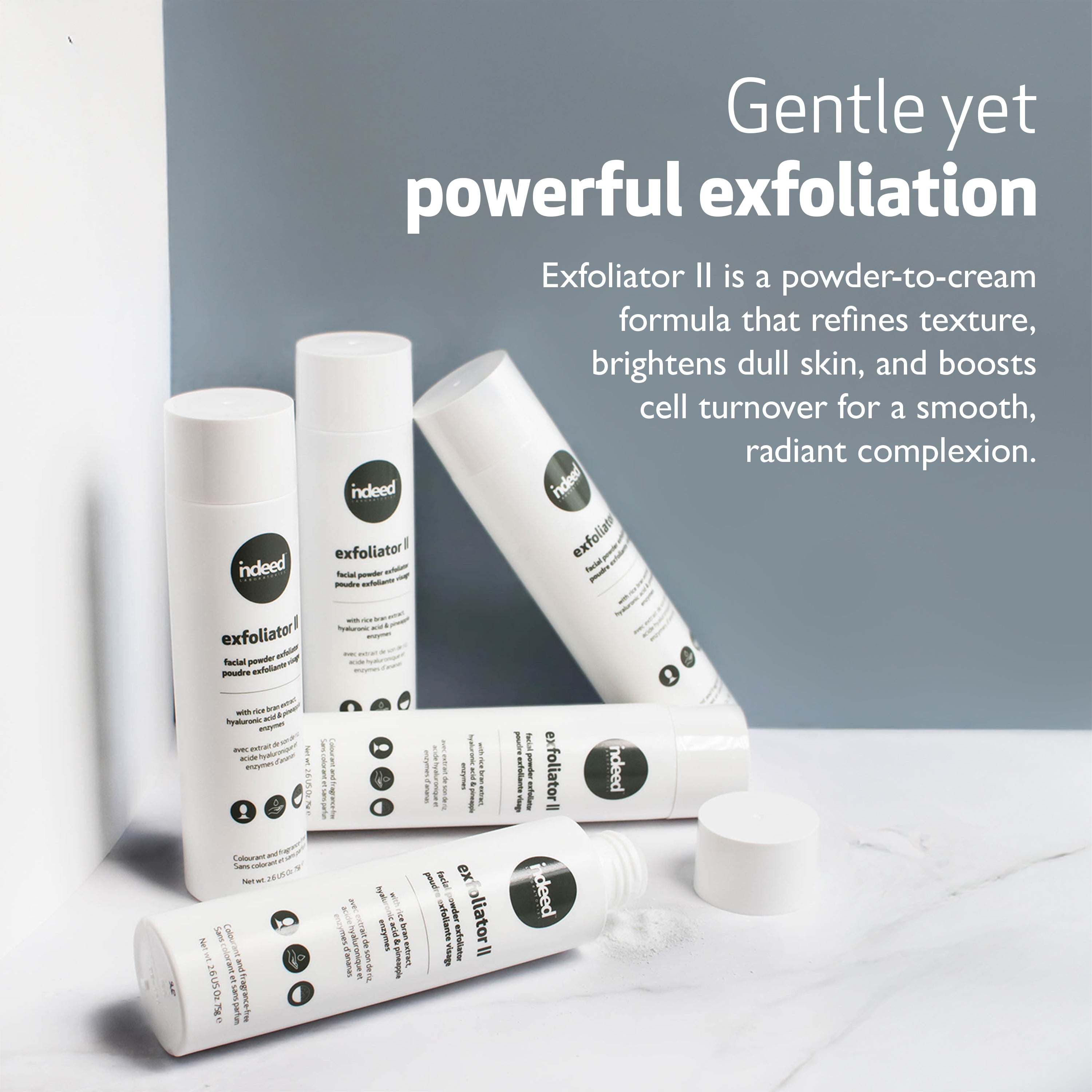 Exfoliator II - Gentle Powder Exfoliator with Enzymes & Hyaluronic